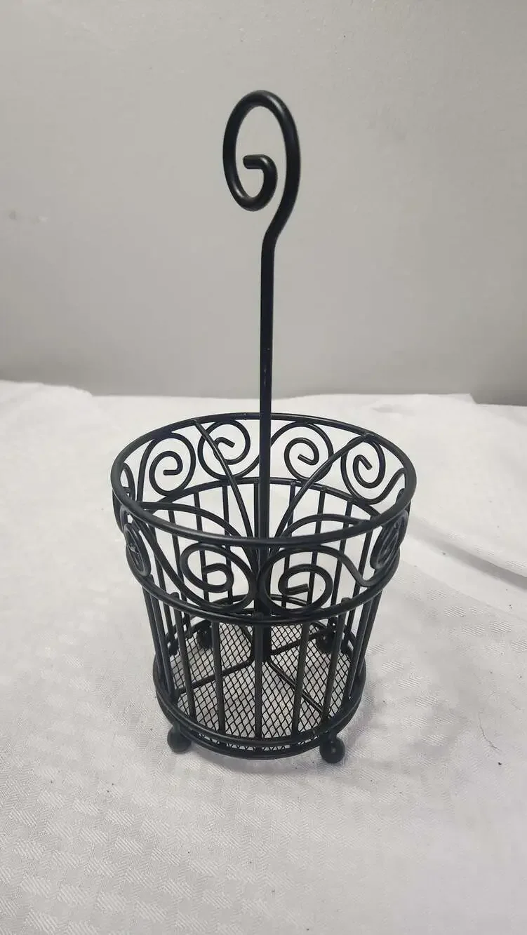 Spectrum Diversified Scroll Silverware Caddy in Black